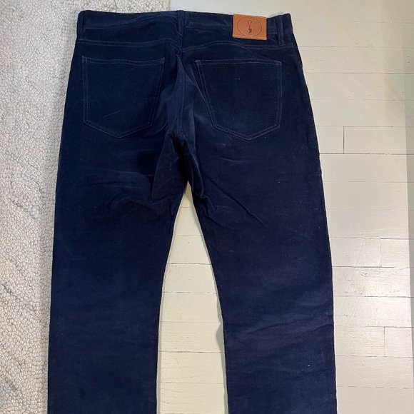 American Trench Navy Cords (Like New) 34 Waist - Picture 3 of 4